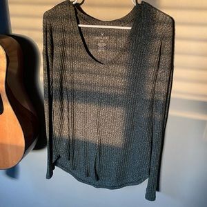 American Eagle soft and sexy ribbed loose fit long sleeve